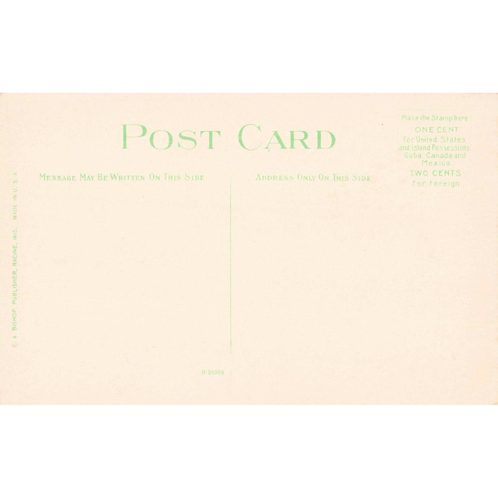 Vintage Visor Ledge Dells of The Wisconsin River Linen Postcard 3717 E.A. Bishop - Picture 2 of 2